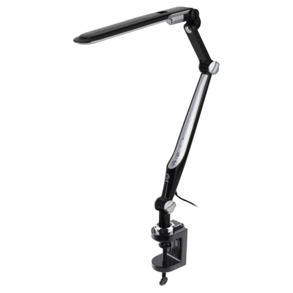 Настольный светильник ЭРА NLED-496-12W-BK светодиодный на струбцине черный | Светодиодные настольные лампы