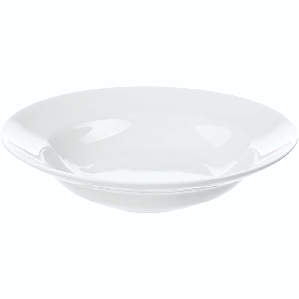 Белая глубокая тарелка «Идиллия» (диаметр 20 см) (Цвет: белый)