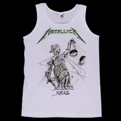 Майка Metallica And Justice For All белая