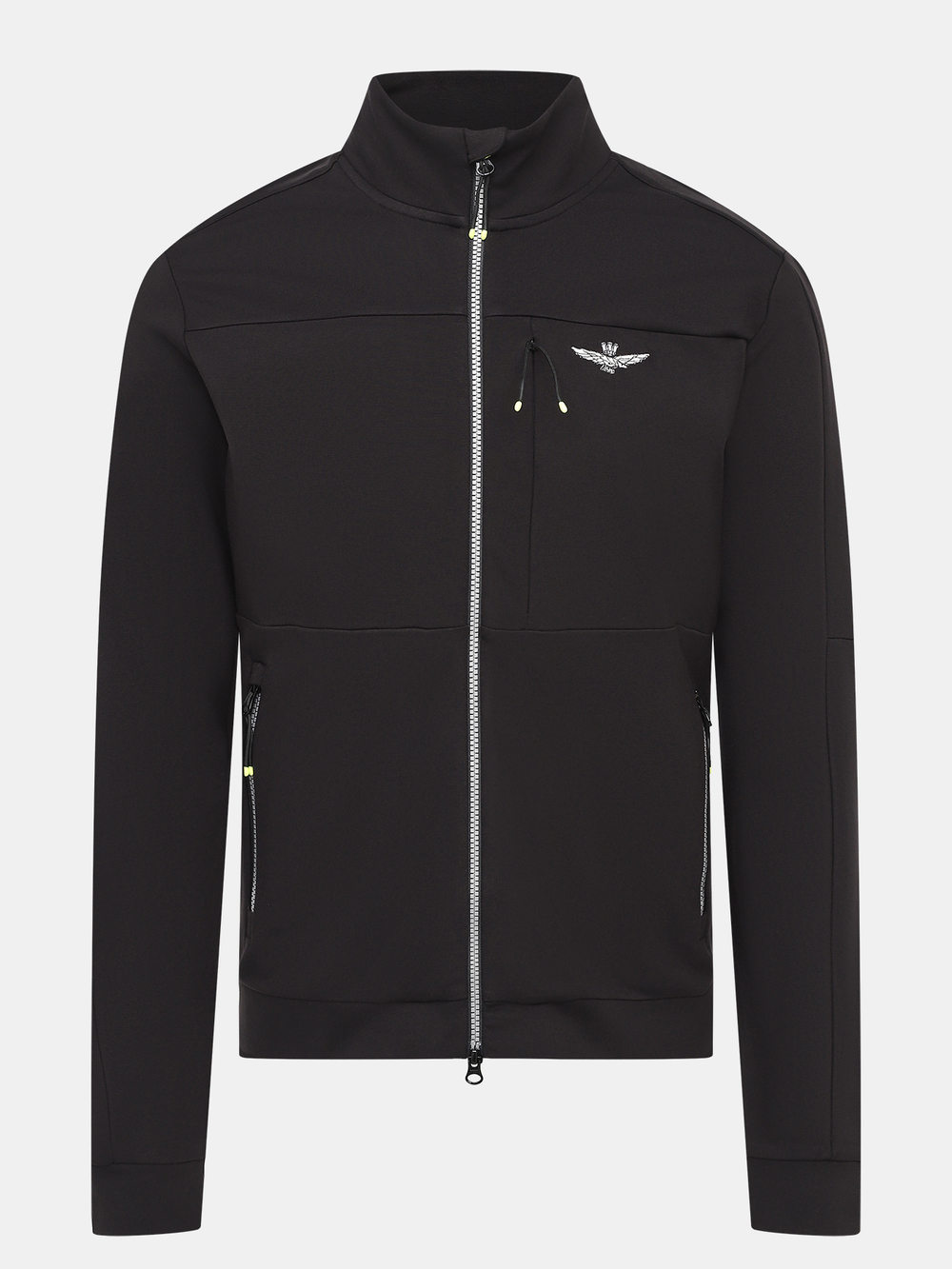 Кофта на молнии муж. AERONAUTICA 1706 черный неон