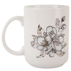 Кружка "Floristry" v=380мл (фарфор) (картонная цветная лента)
