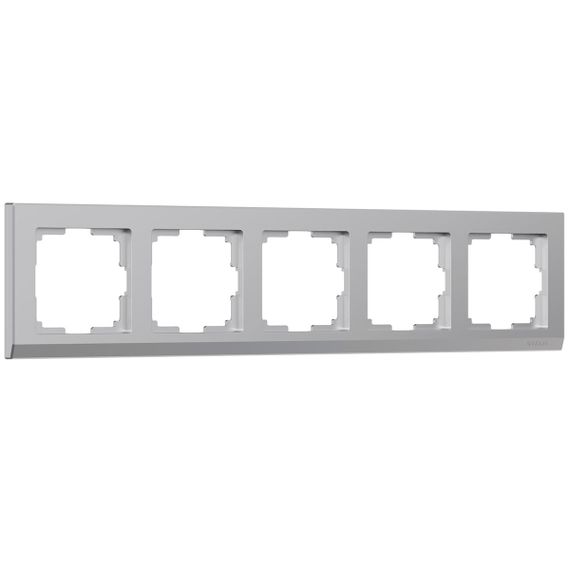 Рамка Werkel Stark на 5 постов серебряный W0051806 4690389161940