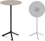 Стол ламинированный барный складной Scab Design Tripe Folding, черный, тортора шпатель