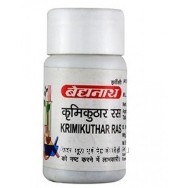 БАД Baidyanath Krimikuthar Ras Кримикутхар Рас, против паразитов, 80 таб