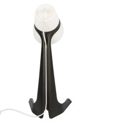 ULO-K22 D-E14-A BLACK-WHITE Светильник настольный. 40W. Цоколь E14. Механический выключатель. Черный с белым. ТМ Uniel