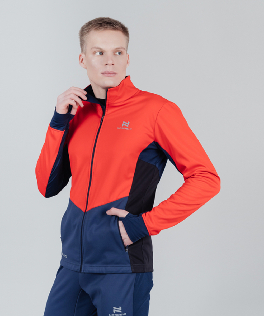 Куртка разминочная NORDSKI PRO Red/Blue, мужская, NSM566987