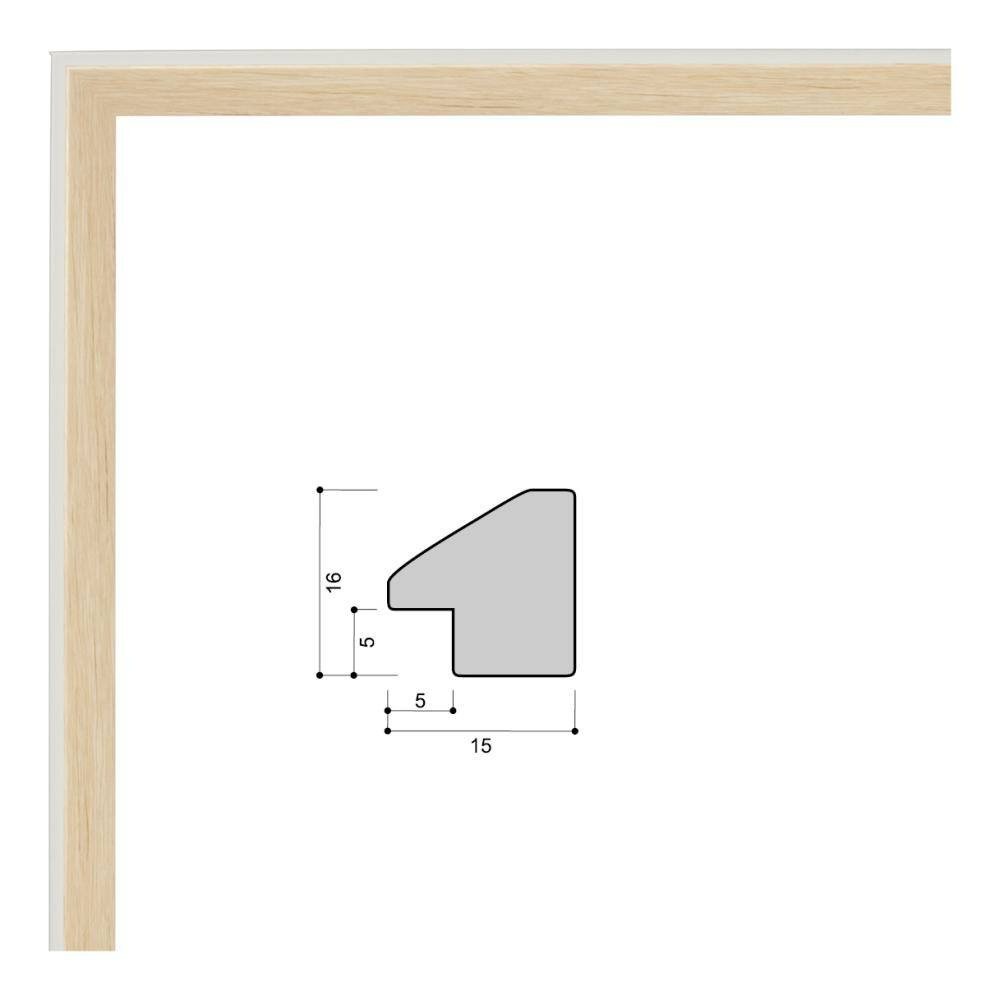 Фоторамка 15х21 см, бежевая, арт. 1521.748244