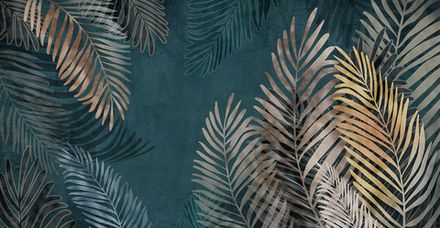 Фотообои Тропические листья (Ширина 5,2 м)