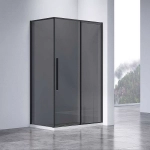 Душевой уголок Vincea Slim-N VSR-4SN8011CGB 110x80 стекло тонированное/профиль черный