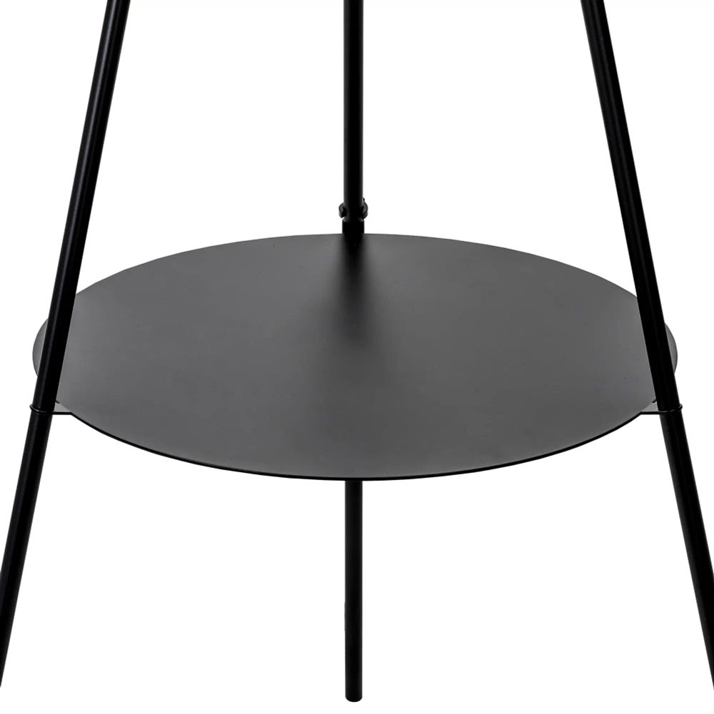 Citilux Рейнер CL806023 Торшер чёрный со столиком и синим абажуром