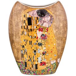 ВАЗА LEFARD "ПОЦЕЛУЙ" (Г. КЛИМТ) 20,5СМ, ЗОЛОТАЯ (КОР=18ШТ.)
