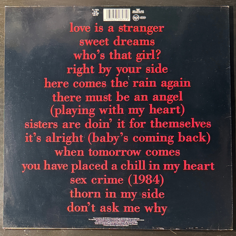 Eurythmics – Greatest Hits (Германия 1991г.)