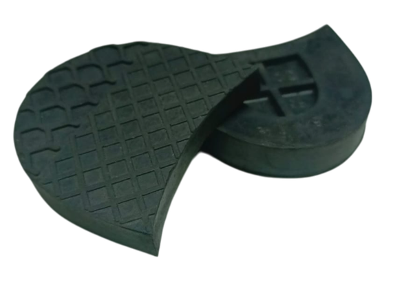 Каблуки женские резиновые, 65х60мм, чёрный