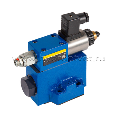 DREM20-6X/315YG24-8K4V - Пропорциональный редукционный клапана c предохранительным клапаном без усилителя, Ду25, давление регулировки до 315 бар, обратный клапан - есть, уплотнение V = FKM, сигнал управления -8 = 800 мА (вместо серии 5X)