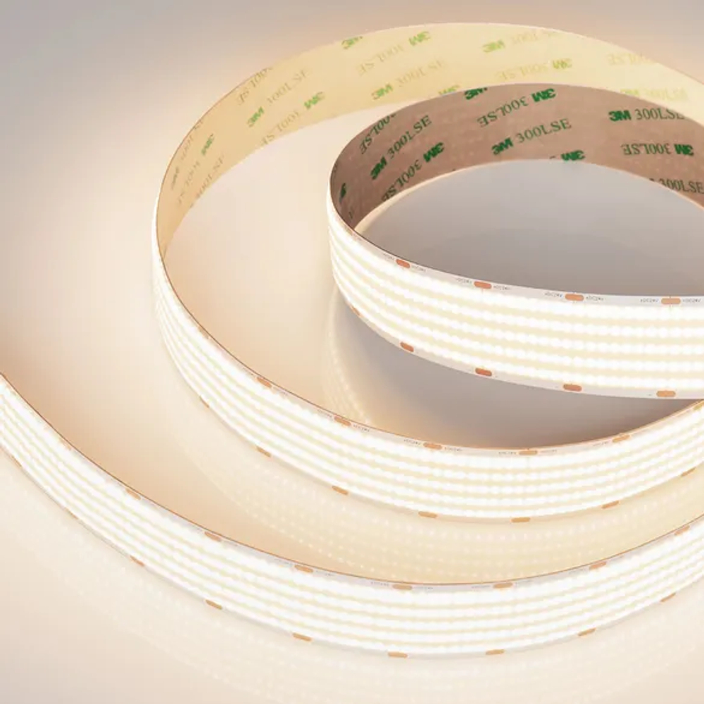 Светодиодная лента COB-X1600-30mm 24V Warm3500 (40 W/m, IP20, 5m) (Arlight, CRI>90) 052222