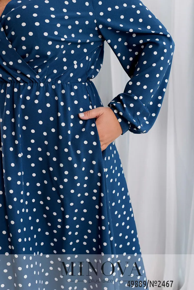 Платье 2467-темно-синий Minova