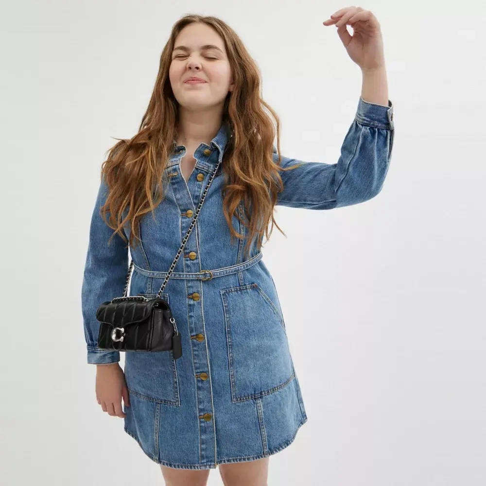 COACH СУМКА ЧЕРЕЗ ПЛЕЧО TABBY 20 С МЯГКОЙ ПОДКЛАДКОЙ, ЧЕРНЫЙ