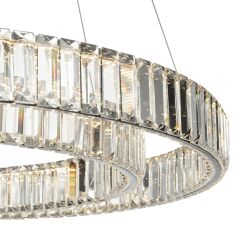 Citilux Чезаре CL338281 LED Люстра хрустальная с пультом Хром