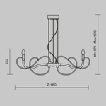 Люстра Maytoni MOD051PL-09TR