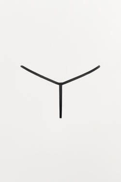 ZARA ТРУСЫ ТАНГА ИЗ СМЕСОВОГО ПОЛИАМИДА, ЧЕРНЫЙ