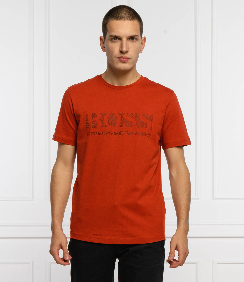 футболка tee pixel 1 BOSS GREEN - медный(50457429)