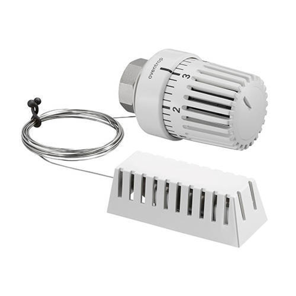 Головка термостатическая Oventrop Uni LH - M30x1.5 (8-38°C, с выносным датчиком 2 м., цвет белый)
