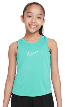 Футболка для девочки теннисная Nike Dri-Fit One Training Tank - clear jade/white