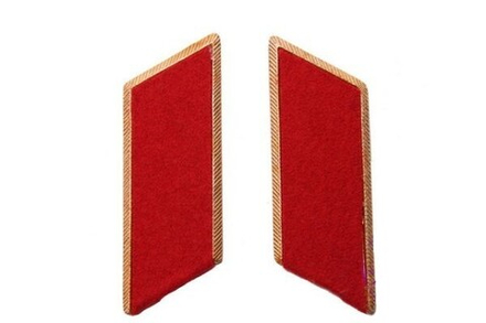 Петлицы на воротник суконные на мет. основе (красные)