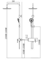 Душевая стойка RUBINELLI ELEGANZA RB-6001GM