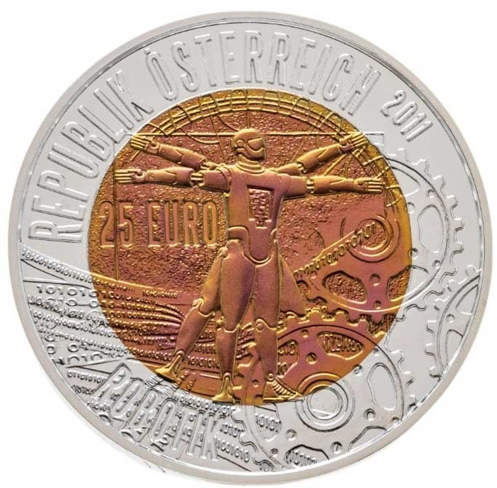 АВСТРИЯ, 2011, 25 ЕВРО [БИМЕТАЛЛ: СЕРЕБРО + НИОБИЙ]