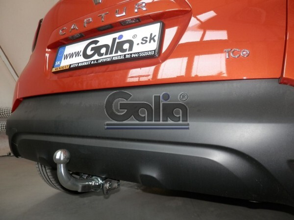 Фаркоп оцинкованный Galia R091A для Renault Captur 2013-(паспорт и сертификат в комплекте)(без электрики)