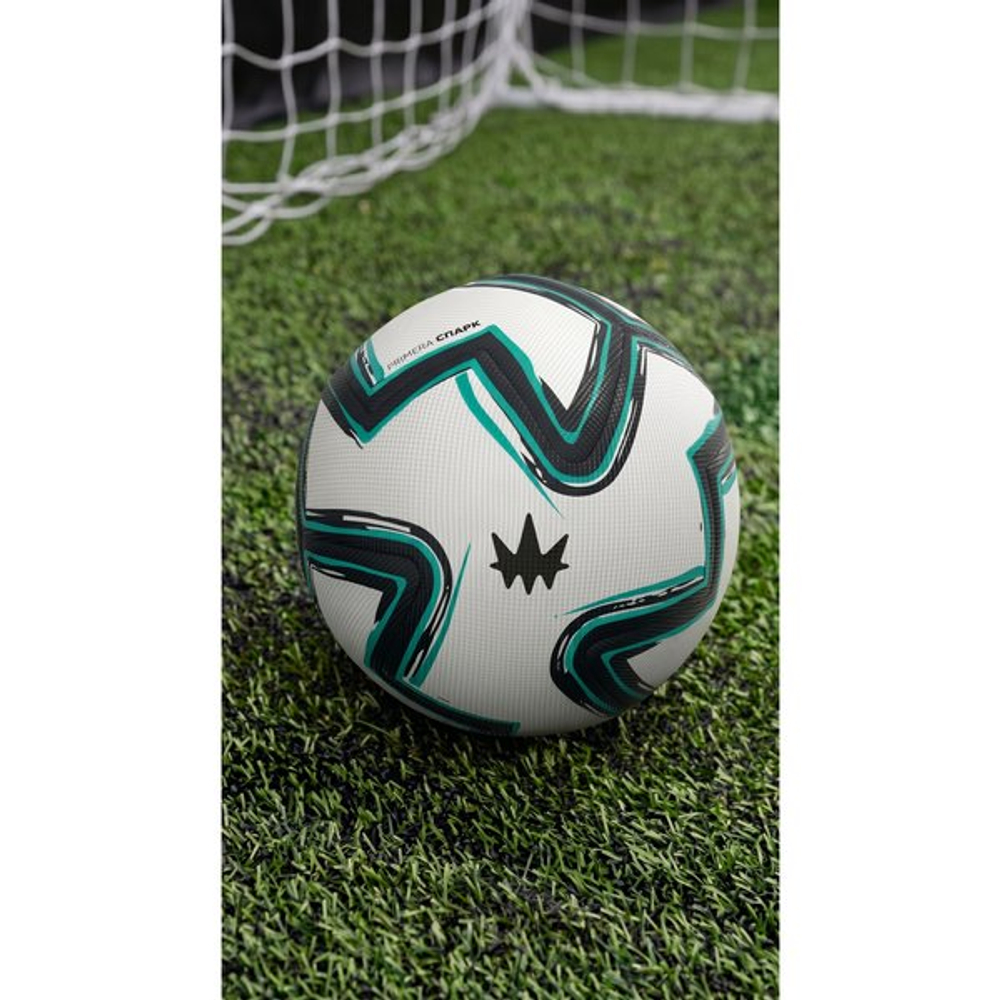 Мяч футбольный Primera Spark Pro — White/hyper turq