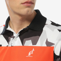 Мужское поло теннисное Australian Polo Ace Camo Print - bianco