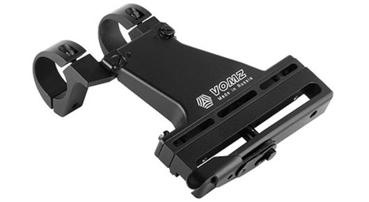 Боковой кронштейн с кольцами 25,4 или 30 мм для ОП-СКС, Вепрь, КО-44, КО-91