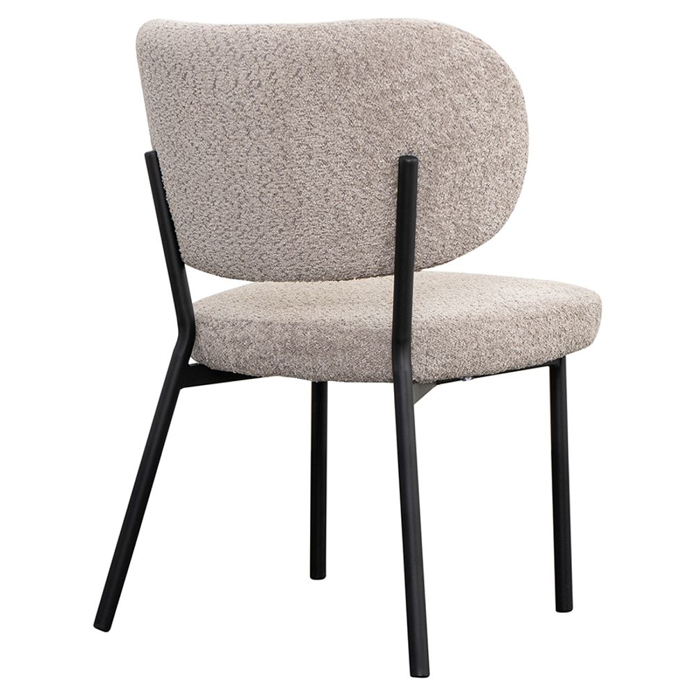 Стул Robbi, букле, серо-бежевый