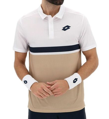 Мужское теннисное поло Lotto Tech V D1 - irish beige