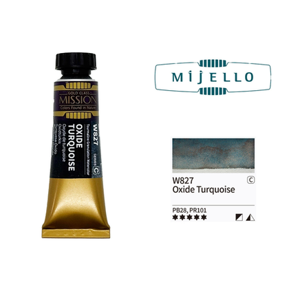 Акварель Mijello Granulation 15 мл. W827 [C] Oxide Turquoise