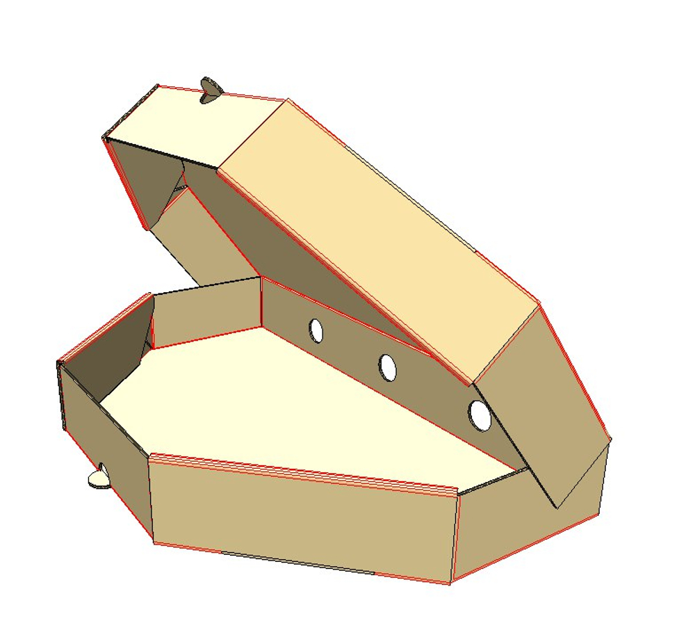 Короб под Кулебяки 295х170х40 мм Т23Е