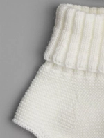 Чепчик и снуд детский на осень белый