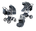Детская коляска Luxmom 606 3в1 (серый)