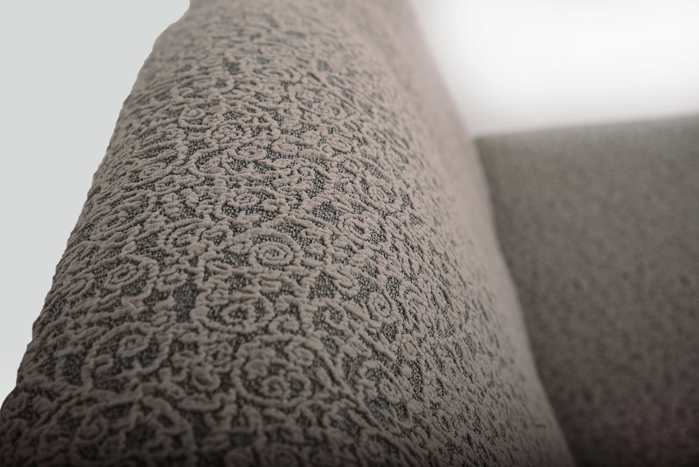 Комплект чехлов на диван и кресла с оборкой Жаккард, цвет Капучино