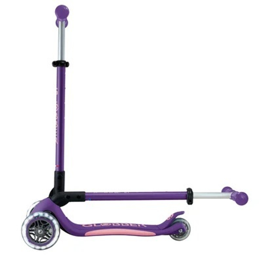 Самокат Globber Primo Foldable Plus Lights V2 фиолетовый