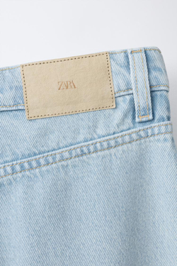 ZARA ДЖИНСЫ БОМБАЧИ, СИНИЙ