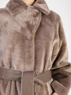 Дубленка зимняя шуба натуральная двухсторонняя оверсайз