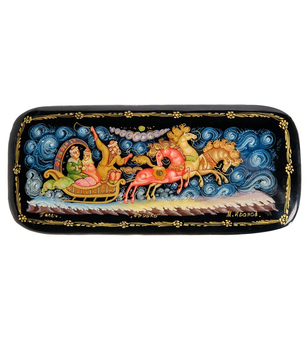 Народные промыслы ШК-16/21 Шкатулка «Тройка» - Вариант A