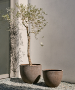 Набор Serili из 2 цветочных горшков темно-серого цвета Ø 42 см / Ø 50 см