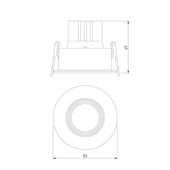 Встраиваемый светодиодный светильник Elektrostandard Artis 25096/LED a066136