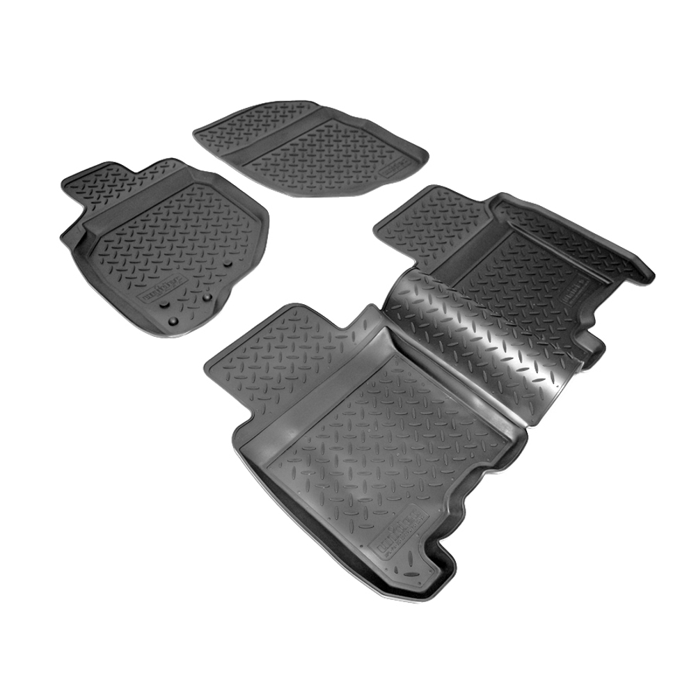 Ковры в салон Norplast/Unidec для Honda Jazz в кузове GD (2004-2009), Черный, арт.NPL-Po-30-30