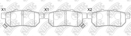 Тормозные колодки NIBK PN-8206,8266,8145 (AN-207, 265, 371, 411)