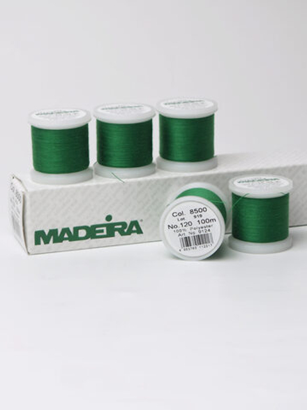 Нитки швейные Madeira aerofil № 120 Col. 8500 зеленый (100 м)
